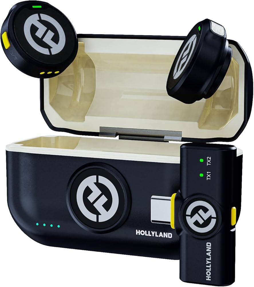 Microfone de lapela sem fio Hollyland Lark M2 para iPhone 15/15