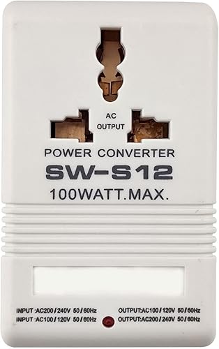 Convertidor de corriente convertidor de voltaje de 50 W, adaptador de viaje AC110V120V a 220V240V convertidor de voltaje elevador y descendente