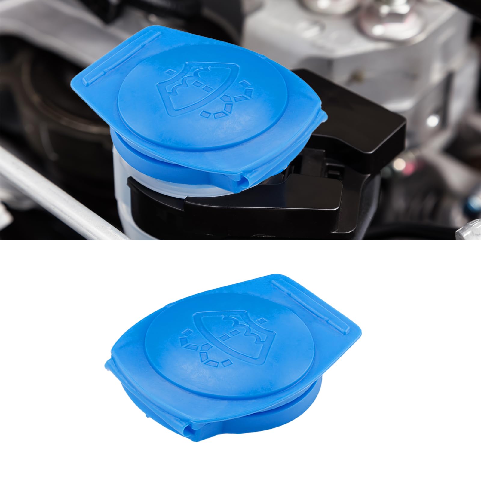 Washer Fluid Cap,Windshield Washer Fluid Cap,Reservoir Tank Bottle Cap Cover,Wiper Fluid Cap Compatible With Volkswagen Atlas Tiguan Arteon Jetta Replaces #3Q0955455-image-26