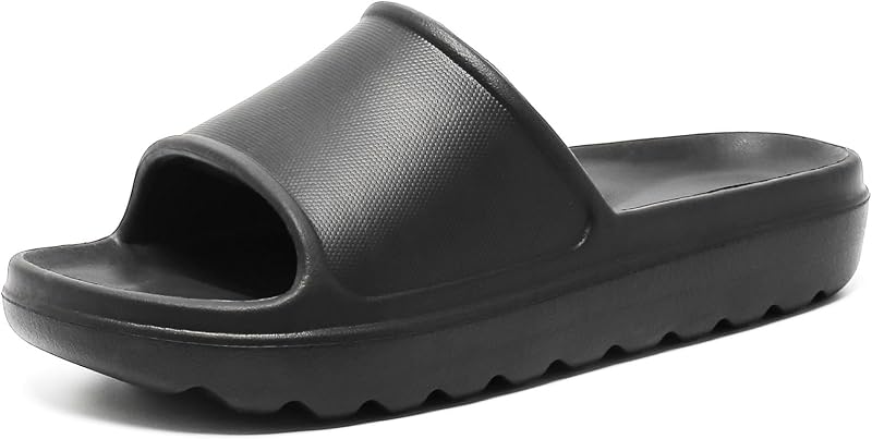 Women and Men Slippers with Arch Support, Lightweight Pool Beach Sandals Slides Home Shoes with EVA Sole, Comfortable for Shower and Daily Use