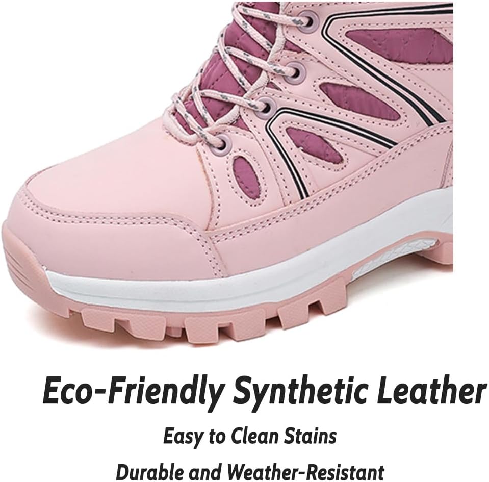 HESBITEUL Boots for Women Outdoor Winter Booties: Snow Boots Lightweight for Skiing