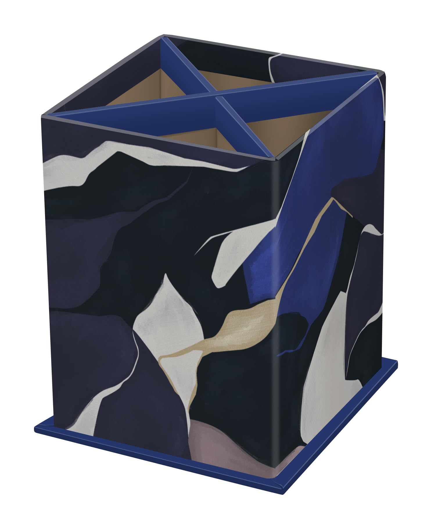 Quo Vadis - Pencil holder - Iconic - 4 compartments - Multicolor - Strong and durable - 8.5x8.5x11cm