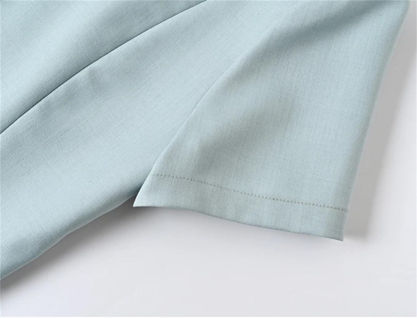 Women's Elegant Office Suit Vintage Solid Short Sleeve Single Breasted Slim Blazer and Skirt Summer Work Wear