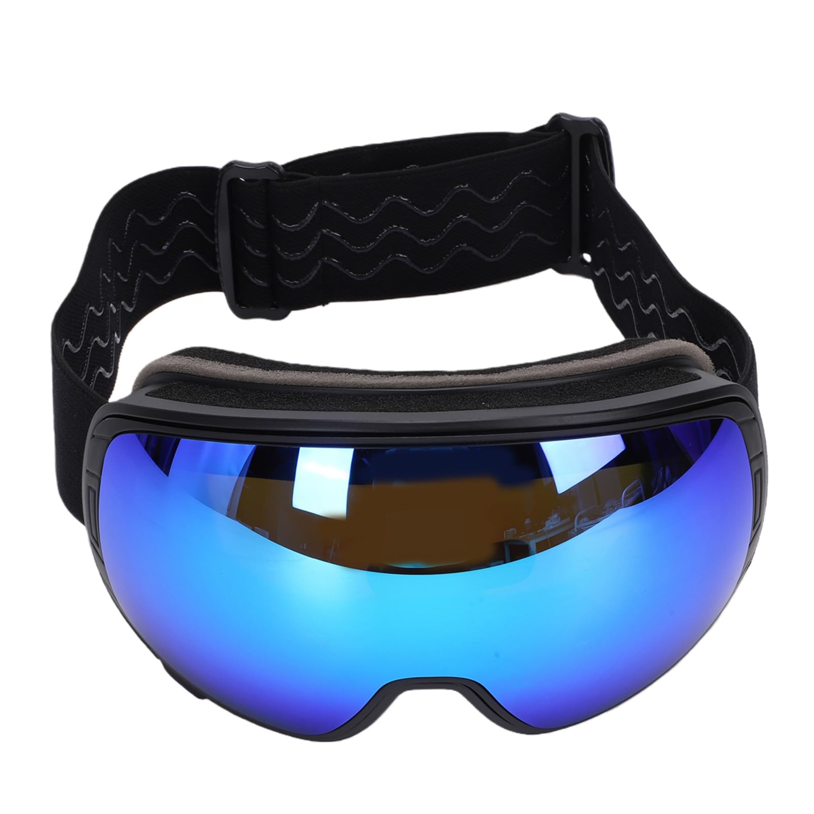 Keenso Lunettes de Ski Anti-buée pour Adultes | Lentille PC, Revêtement Hydrophile, Flux D'air, Mousse Souple, pour Ski, Snowboard, Motoneige