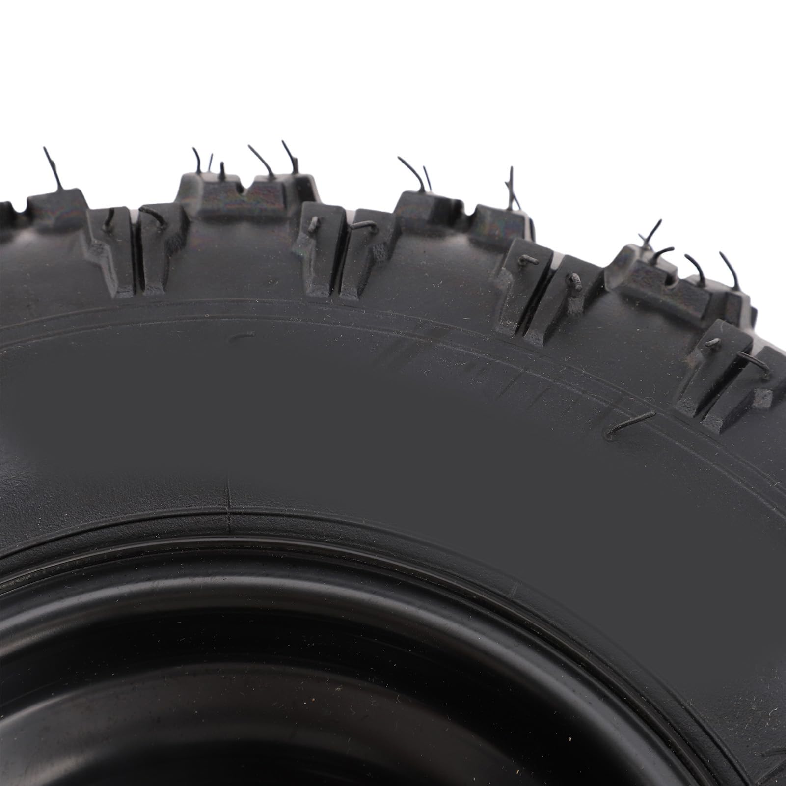 Tbest 13x5-6 Pneumatico per Tosaerba Pneumatico per Tosaerba per Trattore da Giardino 4 Strati Tubeless 3 Stud 6 Pollici Cerchio Nero off Road Trazione per ATV Quad Go Kart