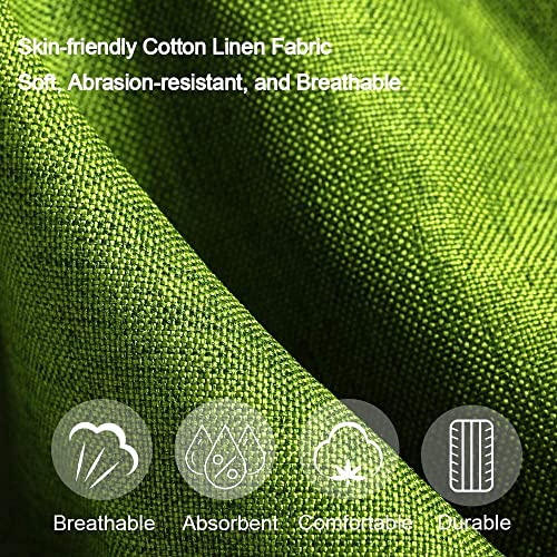 GangZhENgSd Bean Bag Chair Cover, Extra Large, Stuffed Animal Storage (No Filler) Washable Premium Soft Cotton Linen, Sturdy Zipper Beanbag Case, Sack Bean Bag for Adults, Kids, Teens