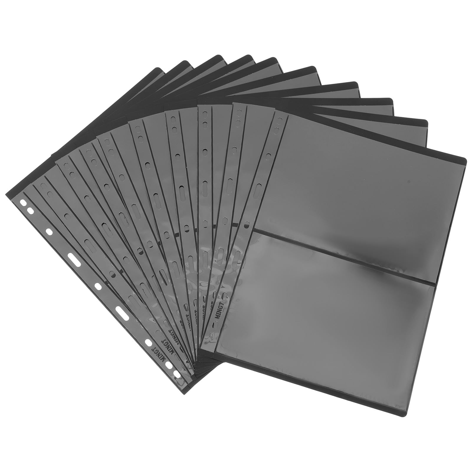 Album de Collection de Timbres 10 Pièces en PVC Transparent