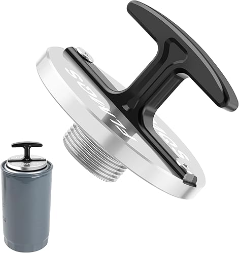 FLMQS Aluminum Oil Filter Plug Tool, Oil Filter Cap Off Tool For Dodge Ram 2500, 3500, 4500, 5500 Cummins Turbo Diesel 5.7L 5.9L 6.4L 6.7L MO285 05083285AA(White)