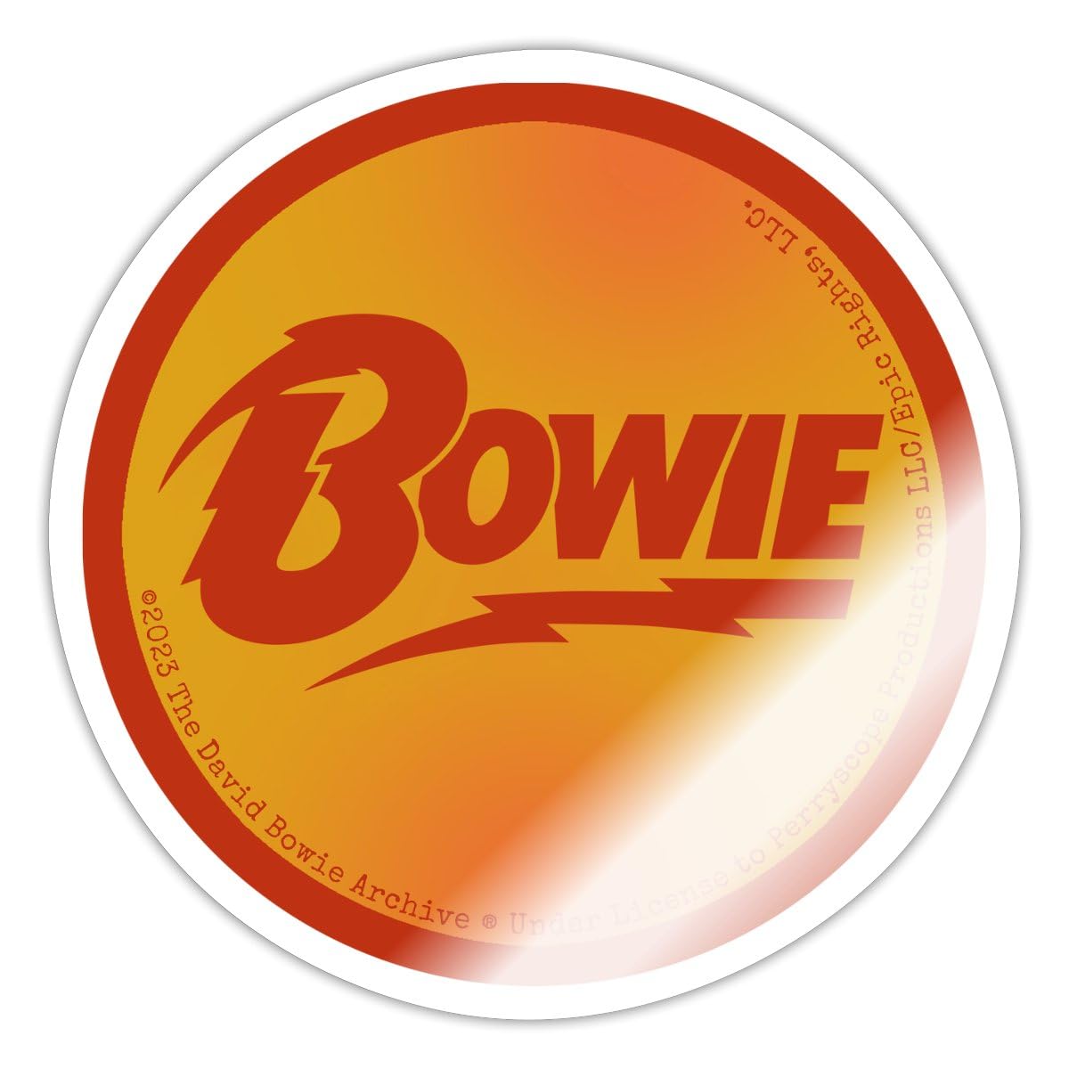 Spreadshirt David Bowie Artwork Sticker Size S (10 x 10 cm), 10 x 10 cm, White Glossy