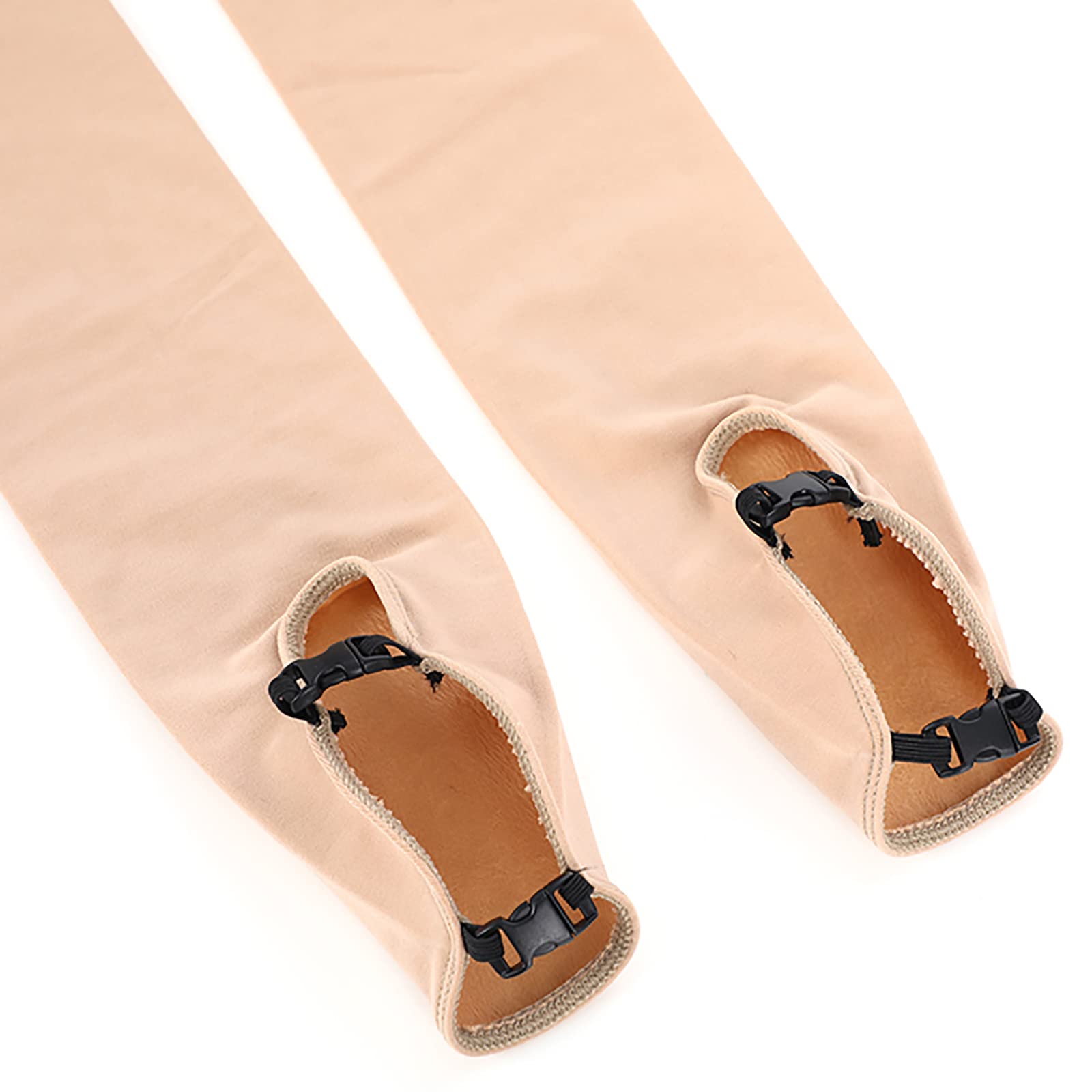 Dziewczęce damskie rajstopy do łyżwiarstwa figurowego, ciepłe polarowe legginsy na buty (rozmiar S, kolor: czarny)