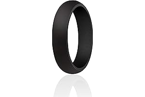 Women's Black Silicone Wedding Bands: A Match Made for Comfort and Style