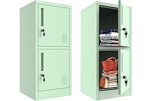 Sturdy Metal Locker: Secure Storage with Locking Doors