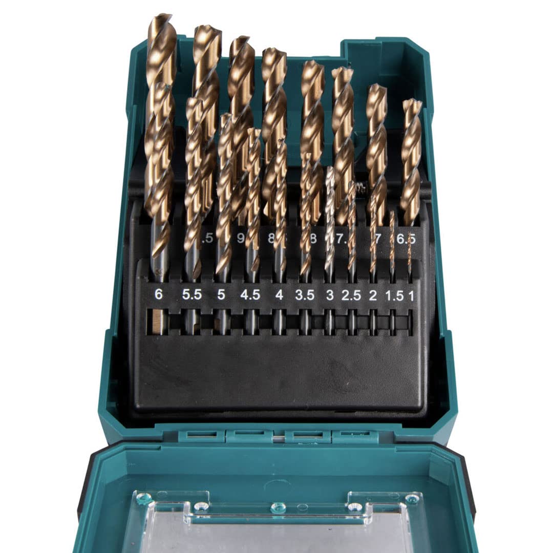 JUEGO BROCAS METAL HSS-CO (19PCS) marca Makita