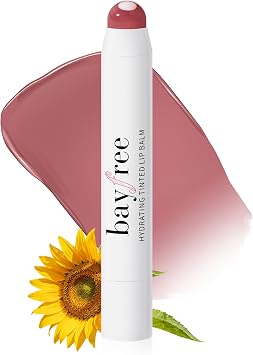 bayfree Tinted Lip Balm Plumper, Glossy, Pump Lips, Lightweight, Moisturize & Tint with Jojoba Seed Oil, Vegan Lip Balm Lip Care Present, Vintage Violet