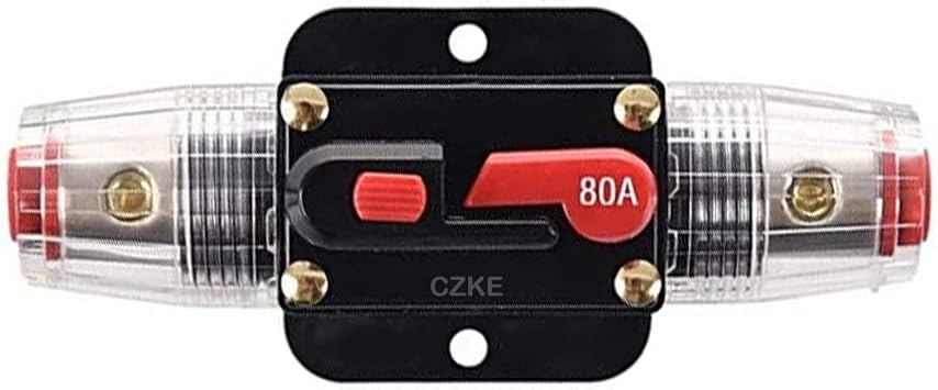 12V 24V DC Circuit Breaker 80A Home Solar System Waterproof Mini Circuit Breaker Reset Fuse Inverter