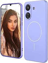 HAOYE Magnetic Case for Oppo Reno 4 Pro 5G (Reno4 Pro 5G) Compatible with MagSafe, Liquid Silicone Case with Microfibre Lining, Shockproof Cover – Purple