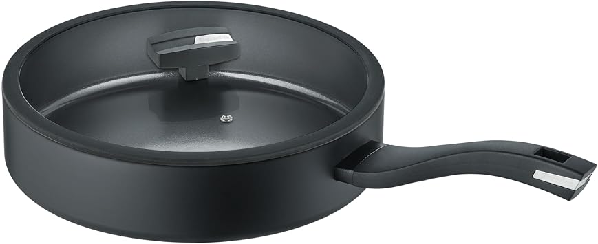 Berndes b.Green Aluminium Recycled Induction Pan 24 cm, Saute Pan Made from 100% Recycled Drinks Cans, Black