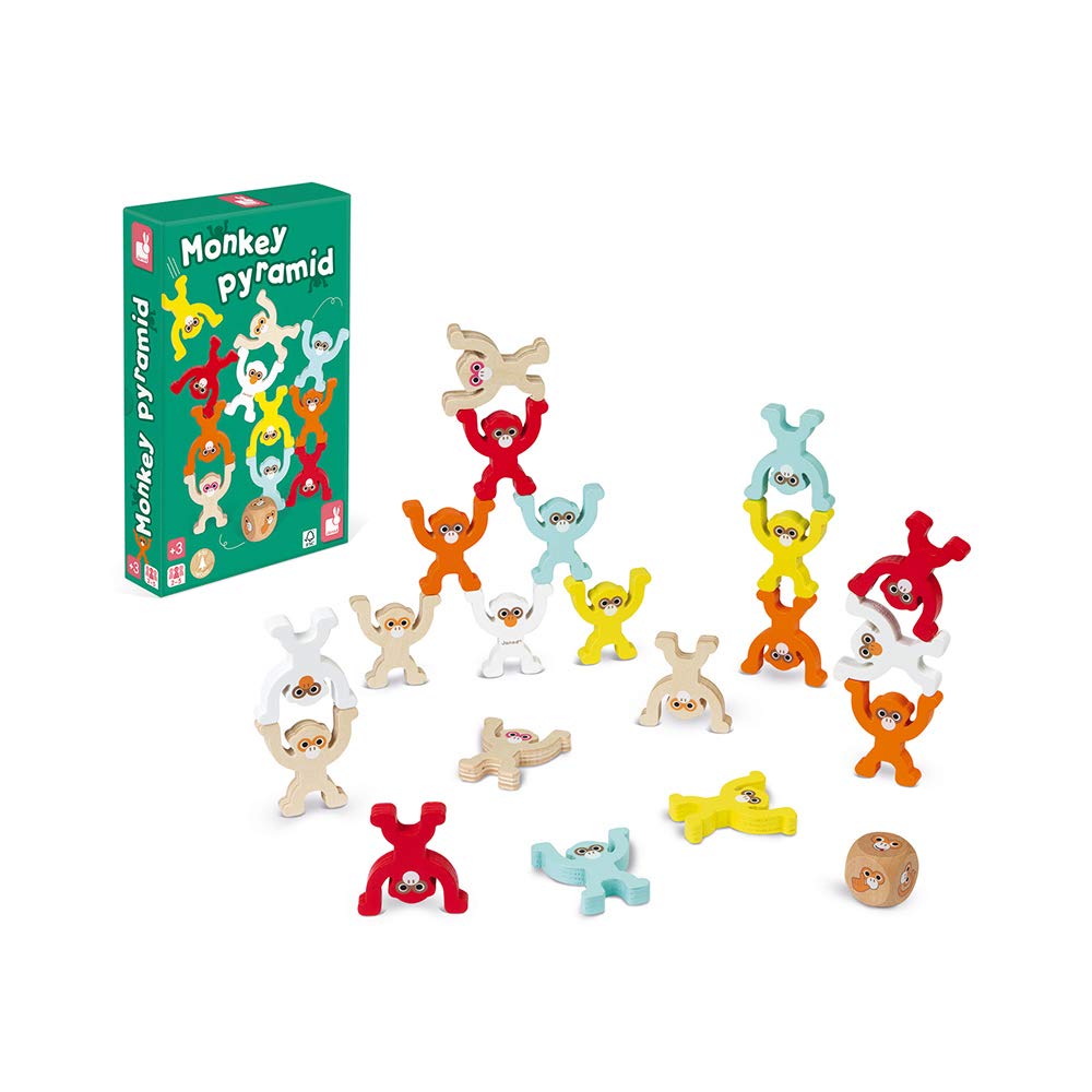 Jeu De Pyramides En Bois Ancien - Jouet Enfant Vintage