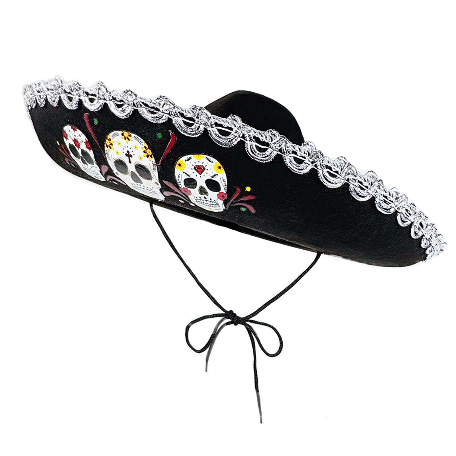 Cappello Messico traspirante per bambini con motivo teschio per comodo e sole Cappello Sombrero DiaDe Muertos Dia De Muertos