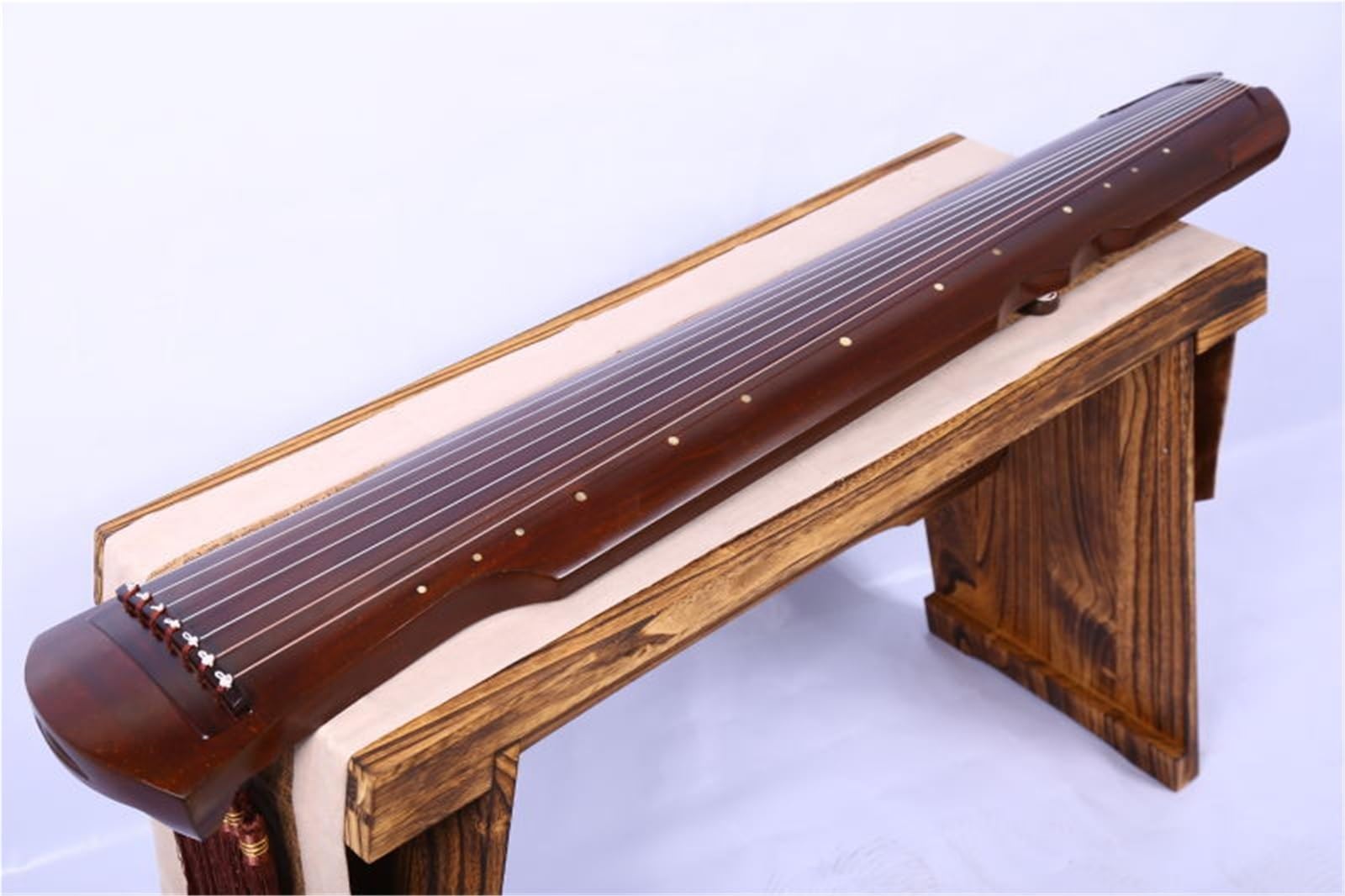 Guqin Cytra chińska, stare drewno cedrowe, instrument dla początkujących w kształcie liścia bananowca
