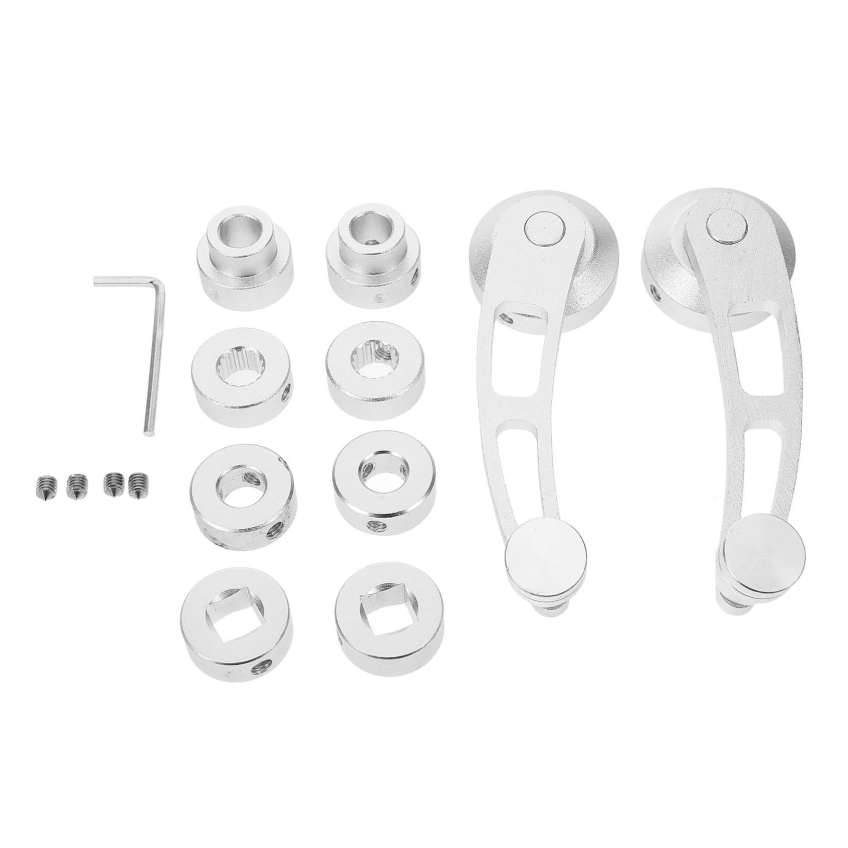 ibasenice Manivelle de Fenêtre Installation Facile Noir en Alliage D'aluminium et Pièces Incluses pour Rehausse de Fenêtre de Voiture
