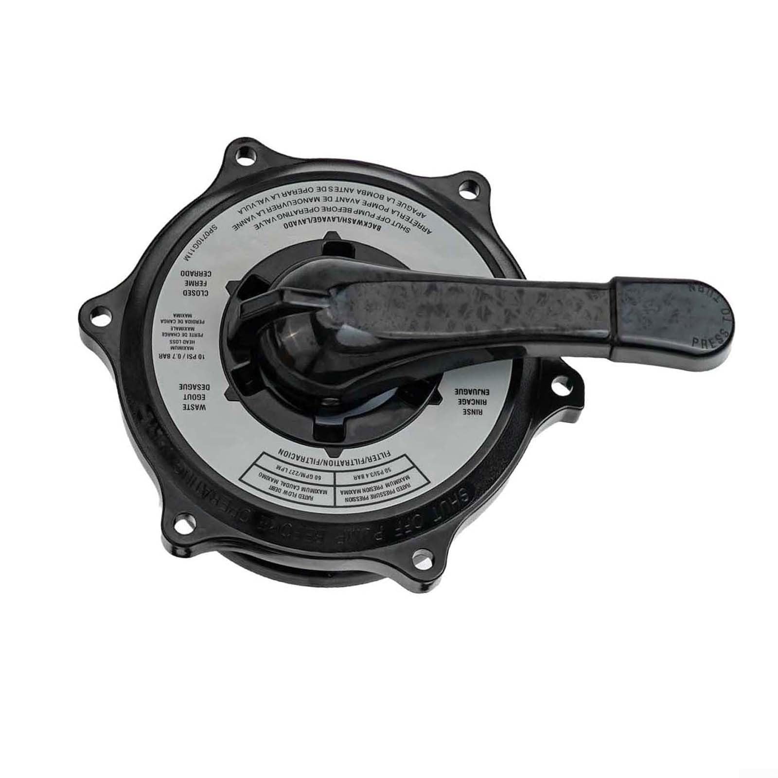 Spx0710xba17 Ricambio Tappo Chiave Maniglia Kit con Guarnizione per Sp0710 Sp0710x Sp0711 Sp0712 Multiport Filtro A Sabbia Valvole Nero ABS Costruzione