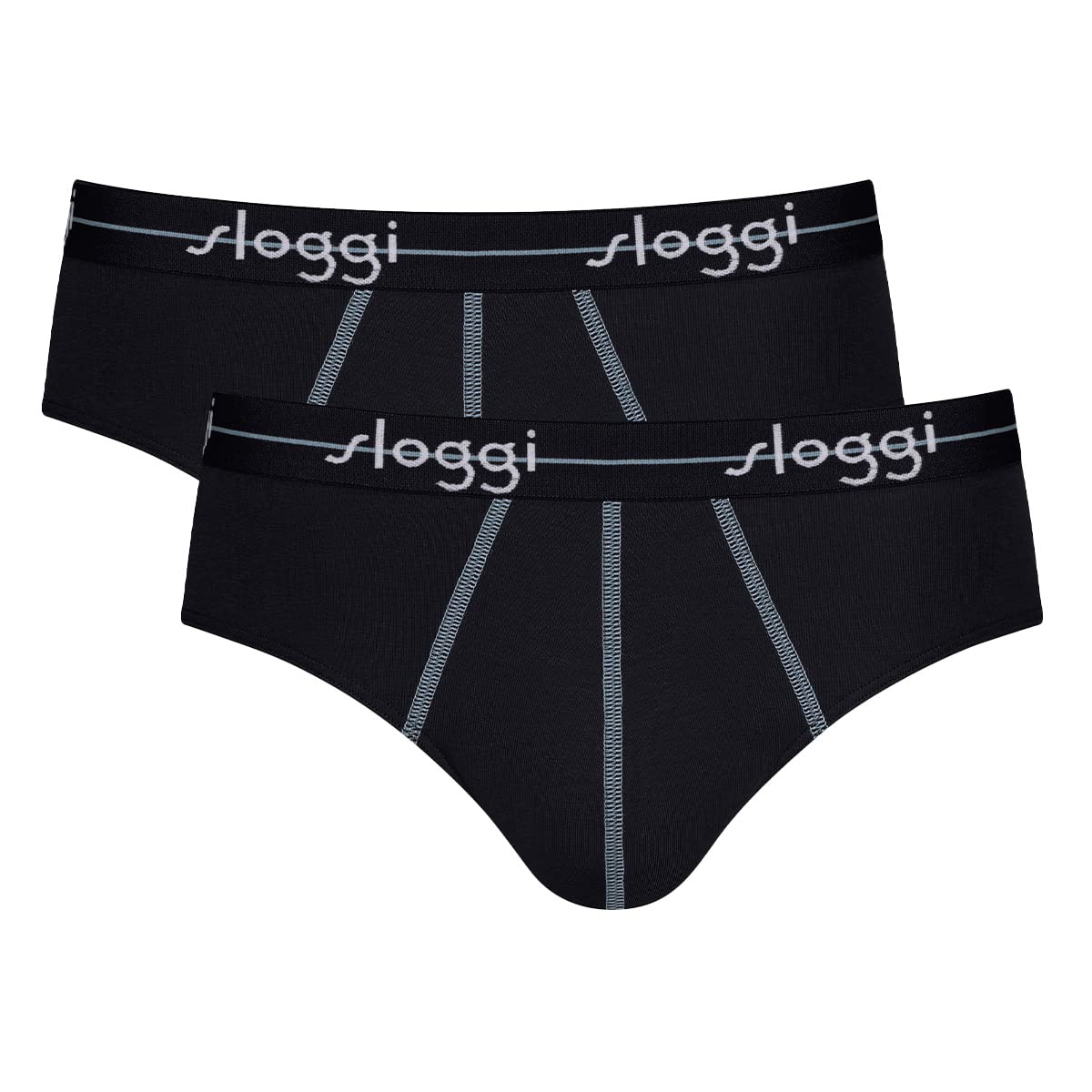 Sloggi Uomo Start Midi C2P Box, Nero, 4-image