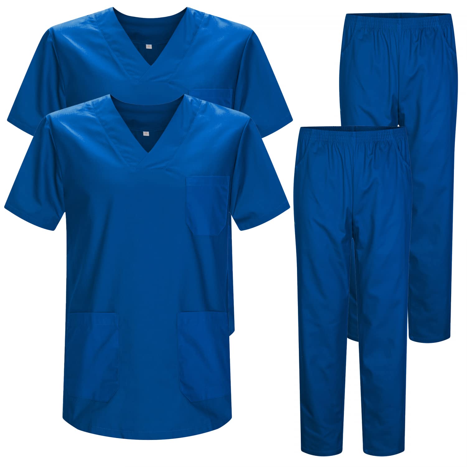 MISEMIYA - Pack * 2 Pcs - Unisex-Schrubb-Set - Medizinische Uniform mit Oberteil und Hose ref.2-8178