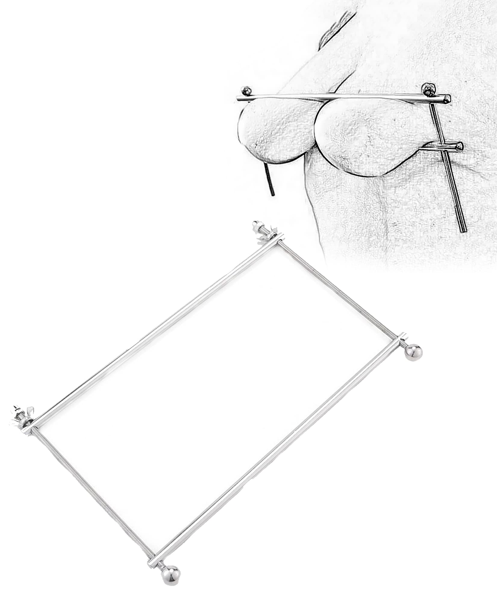 Bondage Fetish Morsetto Per Seno Femminile E Cremagliera Stimolatore Del Seno Morsetti Per Capezzoli Schiavo Morsetti Per Capezzoli Barra Di Divaricamento Bondage Gogna Del Seno Tortura