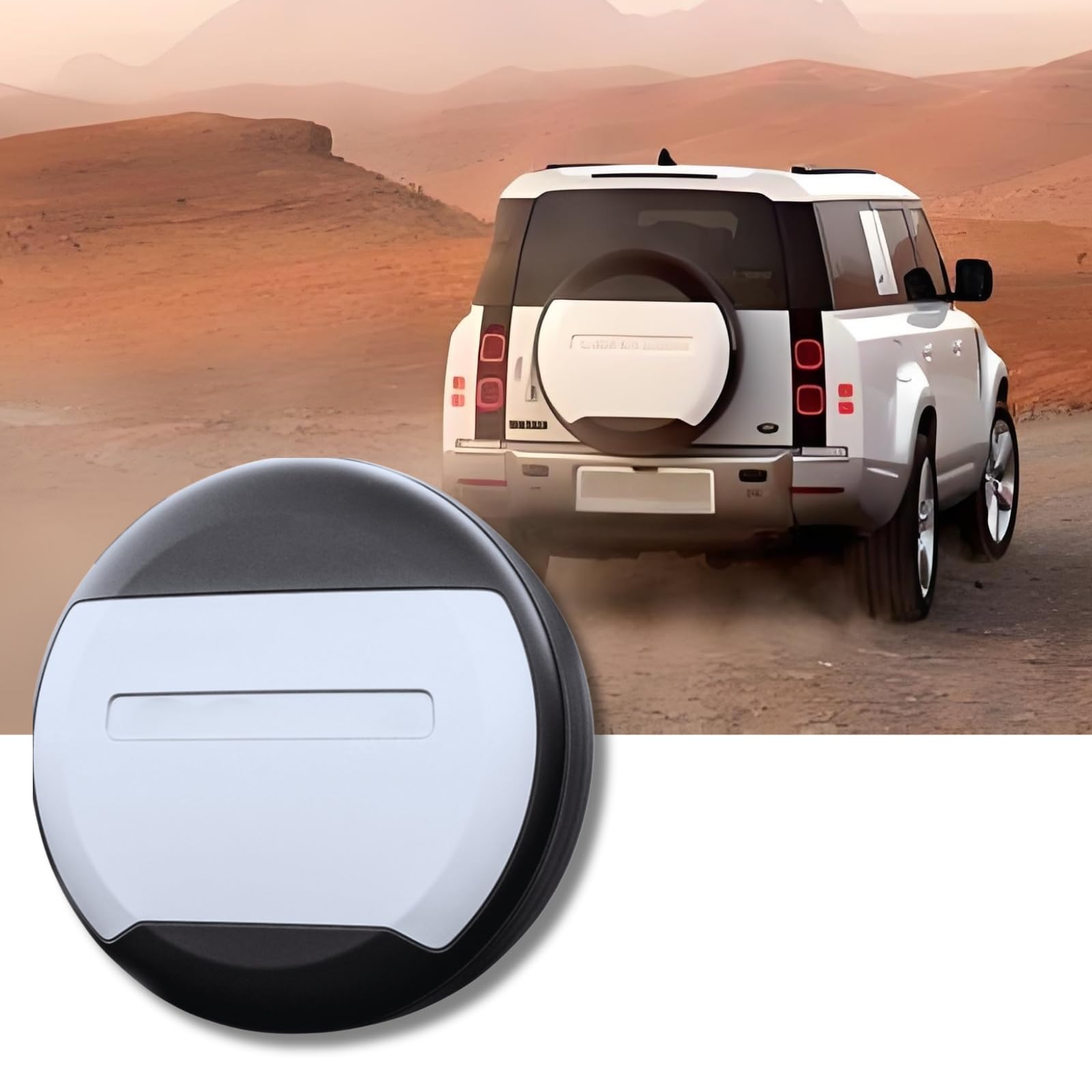 KUTAFUWO Spare Tire Cover Compatible with Land Rover Defender 90 110 130 2020-2026 Wheel Protector,ABS Material Dirt/Exposure/Rain/Snow Resistant Tire