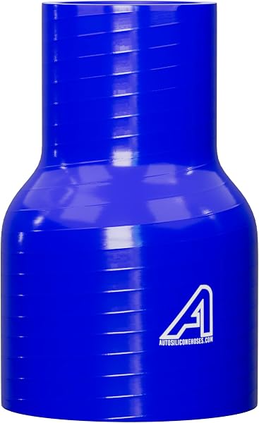 76mm (3") to 63mm (2.5") Straight Reducer Hose Coupler Intercooler Universal Tube Blue - 1