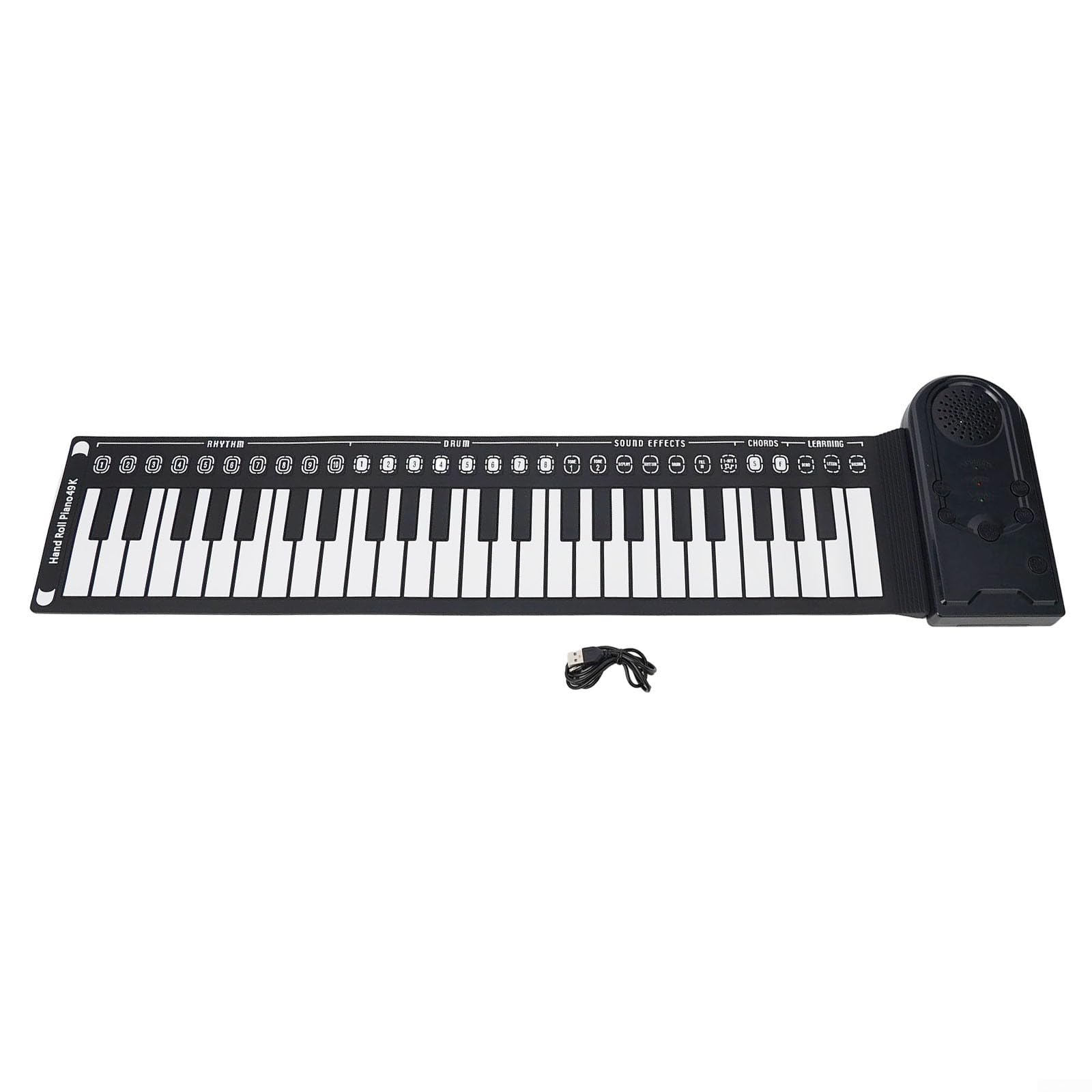 Faltbares E-Piano 49 Tasten Silikon Rollbar(B)