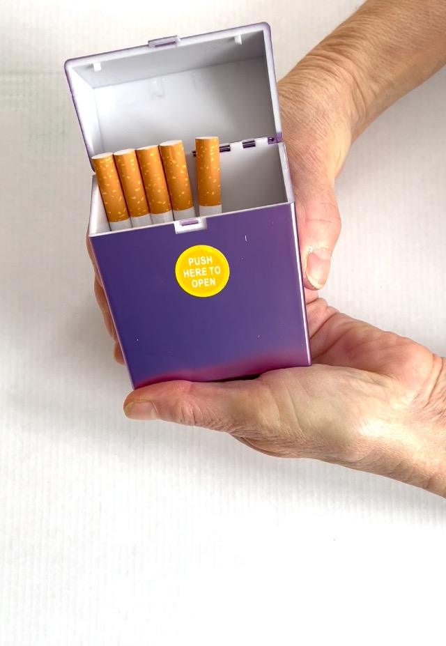 Zigarettenetui Pink - Kunststoff-Box Für 20 Zigaretten