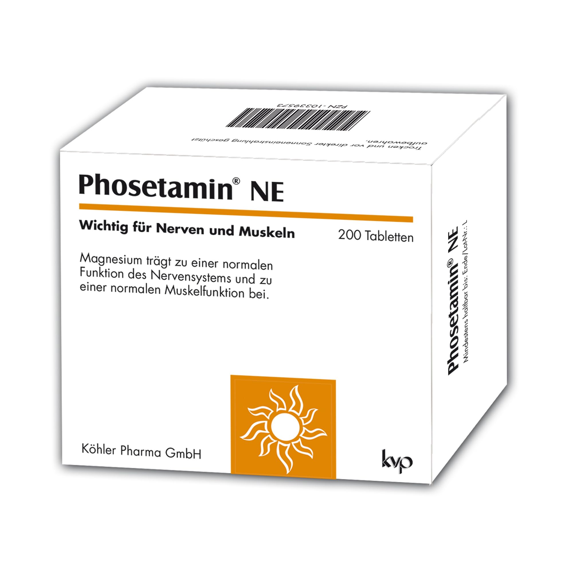 NE Tabletten – Elektrolyte & Ei-Lecithin zur Unterstützung von Nerven, Muskeln & Energiestoffwechsel – mit Magnesium, Kalium, Calcium in Citratform – gentechnikfrei & vegetarisch, 200 St