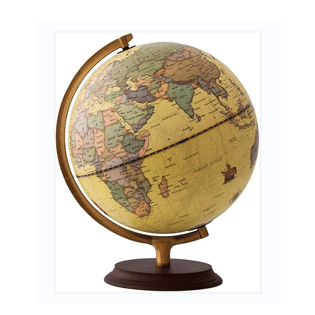 Globe, Retro Educational with Stand Small Children Adult Globe Home Decor - Clear Text Marking(23cm)