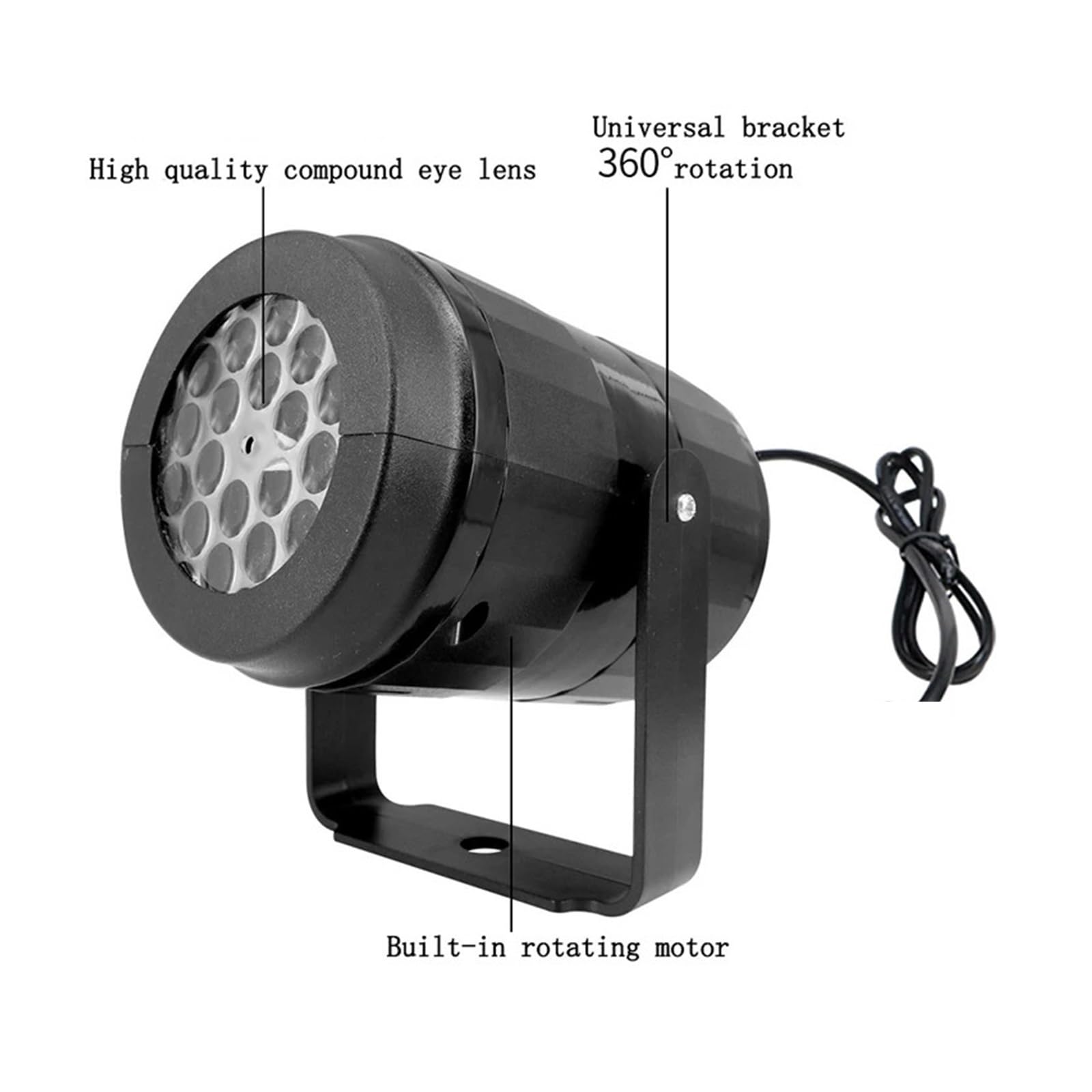 Projecteur Lumineux, projecteur de scène de fête de Noël, 16 Motifs, projecteur à LED, veilleuse pour Vacances, Lampe spéciale pour la Maison, Le Jardin, la fête