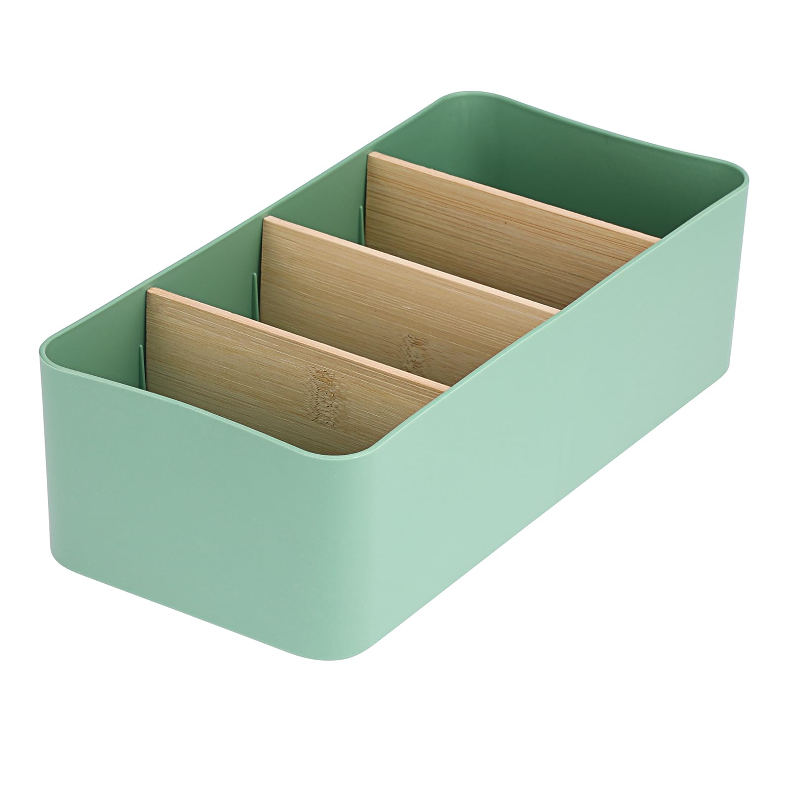 OGANAZI Plastic Seasoning Packet Organiser with 4 Compartments, Green