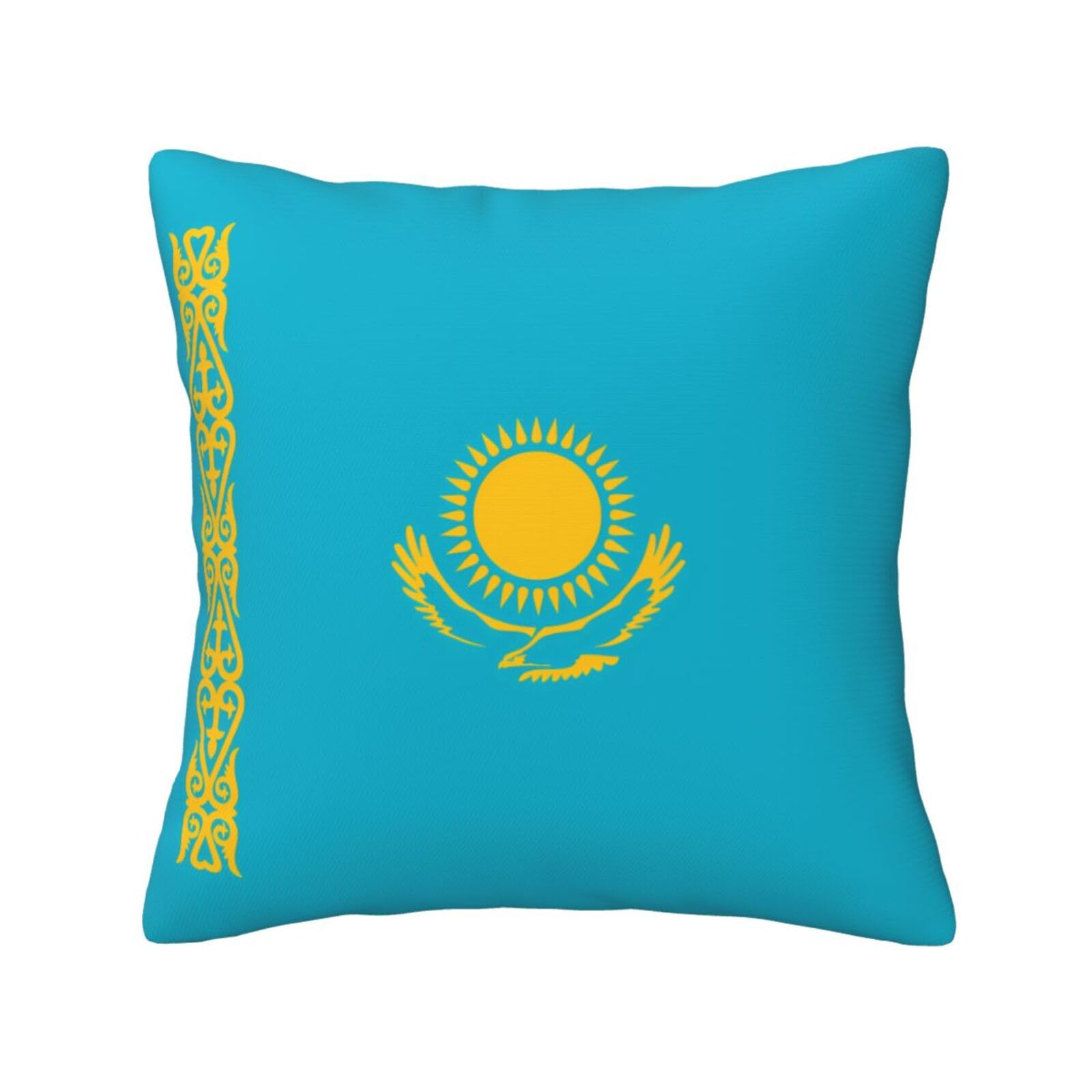 SXZVVBN Flag of KazakhstanDecorative Square Sofa Cushion Covers
