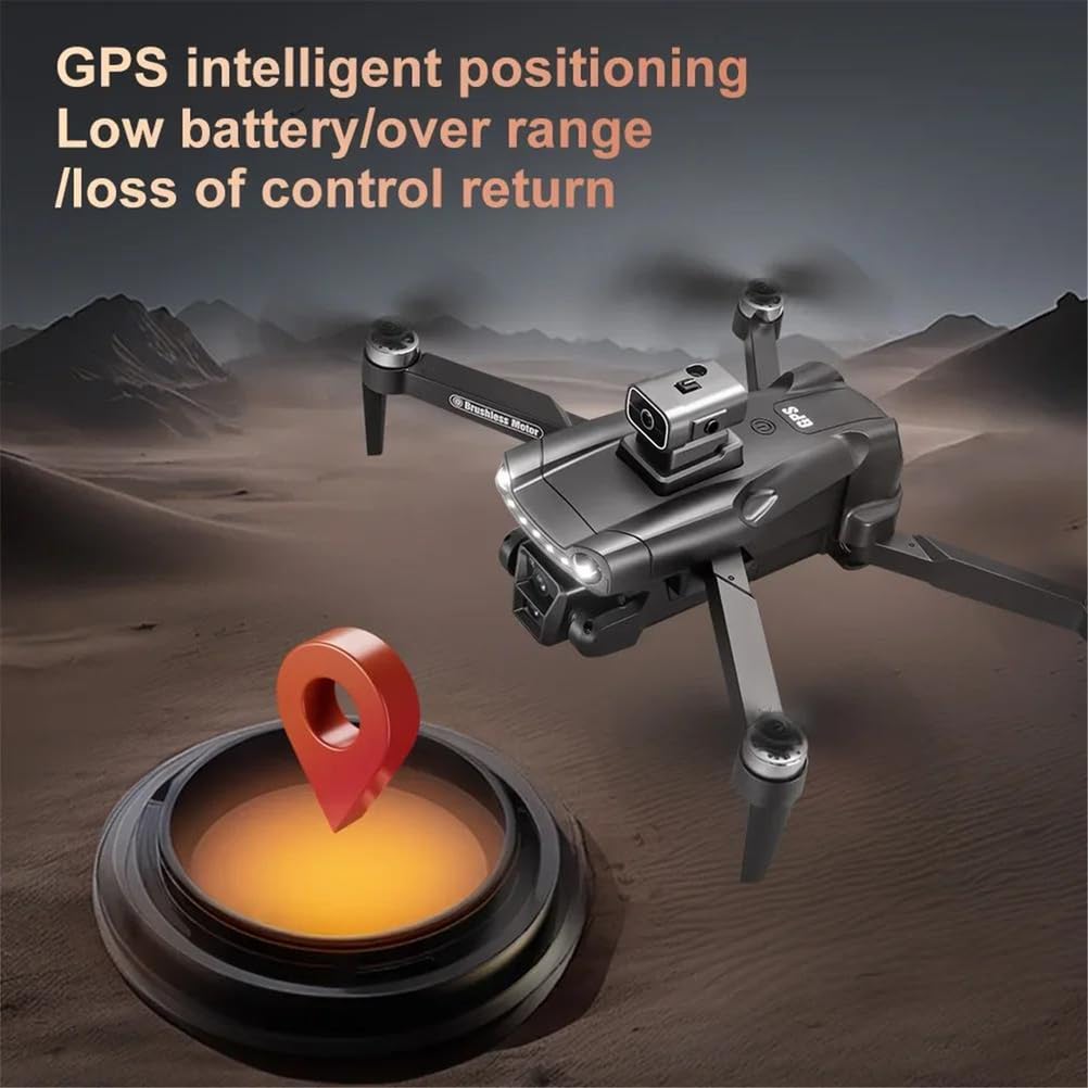 Triple battery,dron v198 max gps hd fotografia lotnicza podwójny aparat bezszczotkowy quadrotor laser unikanie przeszkód lotnictwo