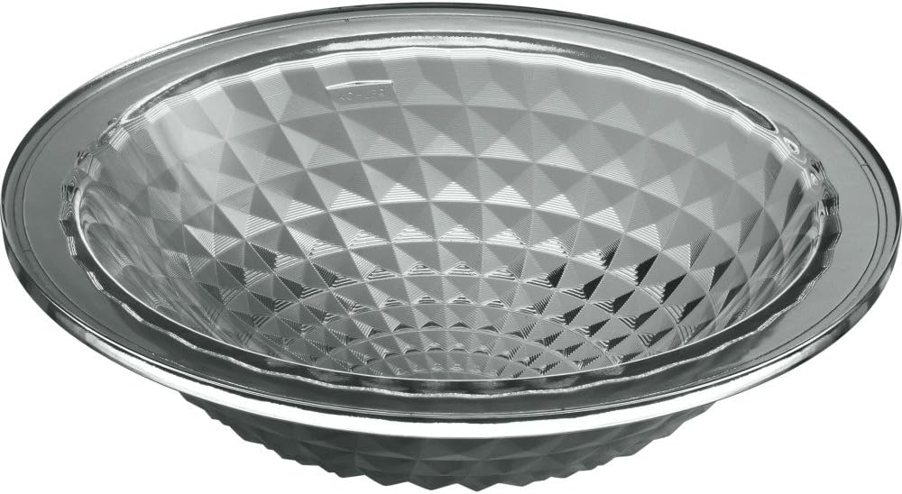 KOHLER K-2741-TG1 Whist, ARTIST EDITIONS Oval Glass Under Mount Bathroom Sink, Translucent Dusk