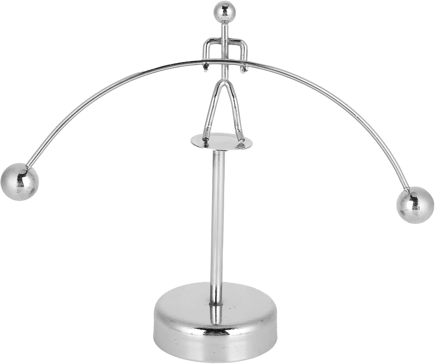 Balance Pendulum, Metal Weightlifter Art Toy, Balancing Decompressive Science Toy with Psychology Design, Ideal for Home Office Desk Decor & Gift