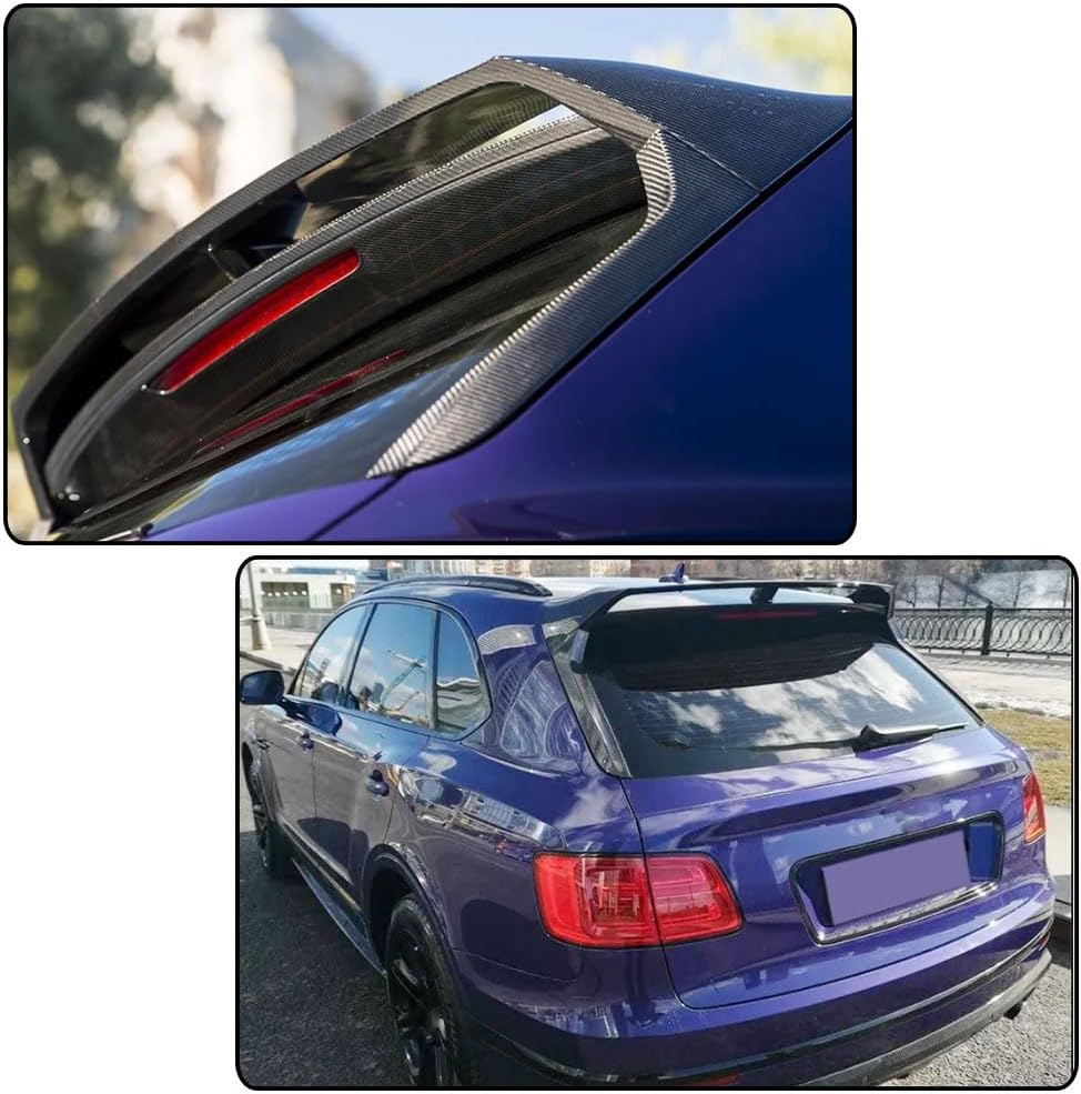 Carbon Fiber Rear Spoiler Compatible with Bentley Bentayga Sport Utility 4-Door 2016-2022 Rear Roof Window Top Wing Lip Factory Outlet