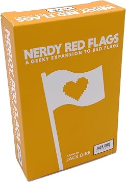 Jack Dire Studios Nerdy Red Flags A Geeky Expansion for The Red Flags Party Game