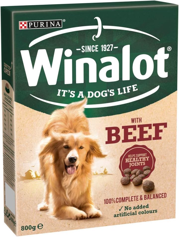 Winalot Adult Dry Dog Food Beef 800g Case of 5 (4kg) Amazon.co.uk