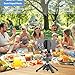 Ultra-Compact Desk Magnetic Phone Tripod Stand - Foldable Mini Portable Tripod for Phone, Pocket-Size, 4-in-1 Multifunctional 360 Rotation Short Selfie Stick & Wireless Remote for Travel Essentials