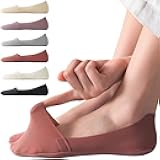 Thin No Show Socks (Women 5-12), Made of Ice Silk Surface on the Surface & Cotton on the Bottom