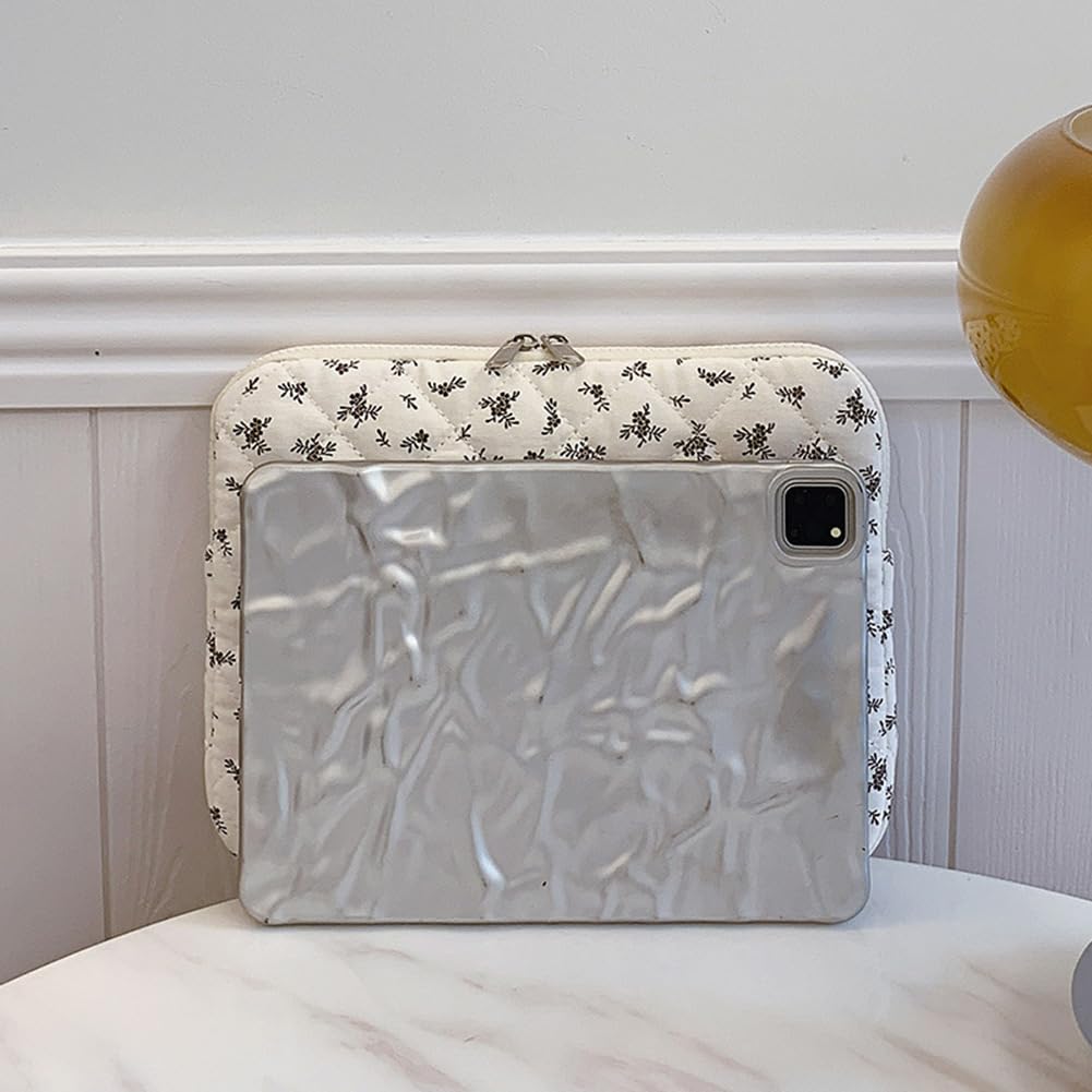 Housse Peluche MacBook Air 13 : Protection Douce, Design Floral, Transport Facile