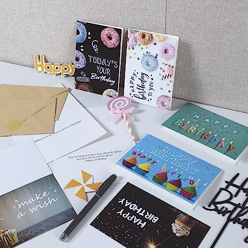 Prophet 120 CARDS Happy Birthday Cards With Envelopes, Birthday Cards Bulk With Short Generic Message Inside thumb #4