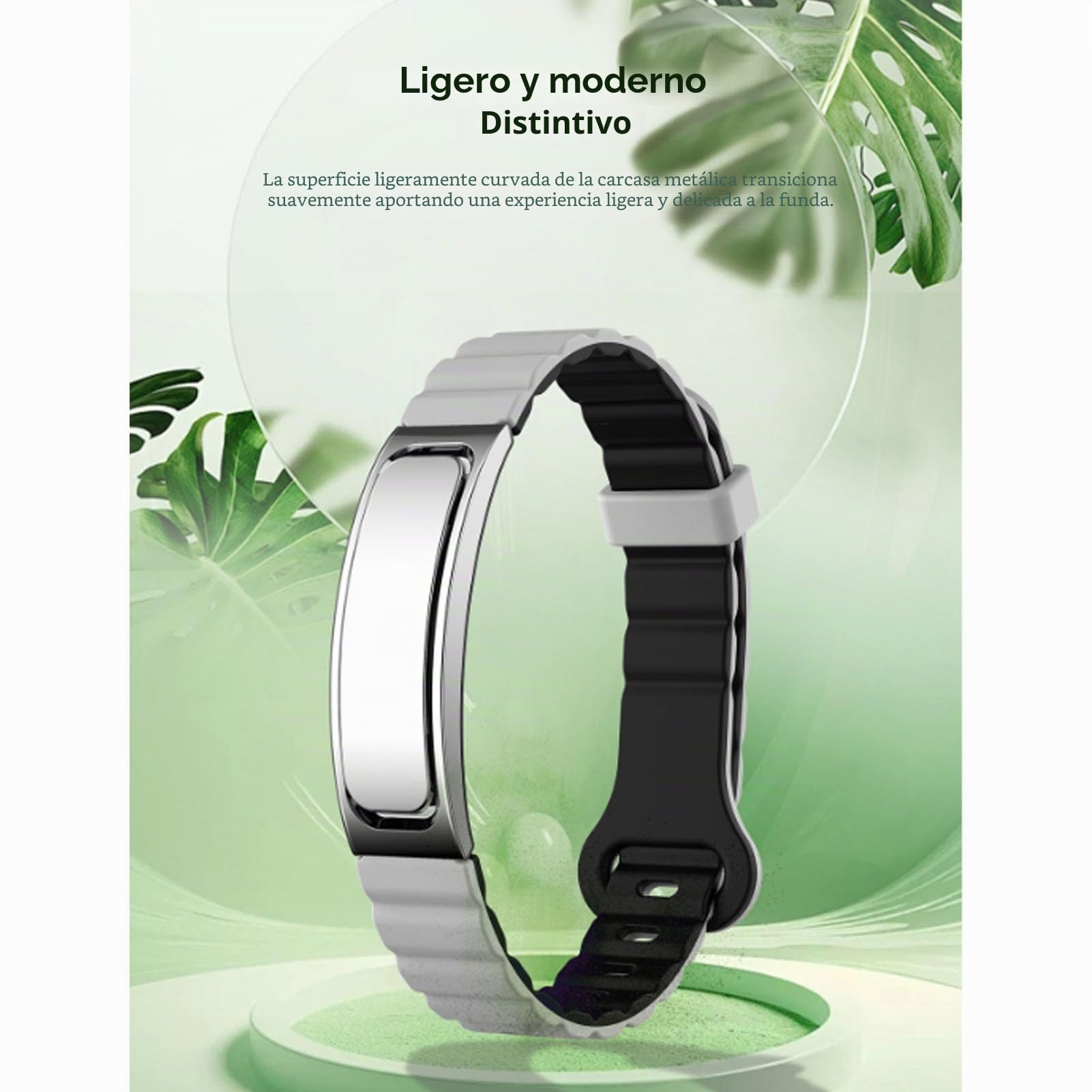 SIXRUN Pulsera Inteligente, Rastreador de Actividad con Contador de Pasos, Monitor de Sueño, Modos Multideporte, Selfie Remoto, Resistente Al Agua IP68, para Mujeres y Hombres (Silver)