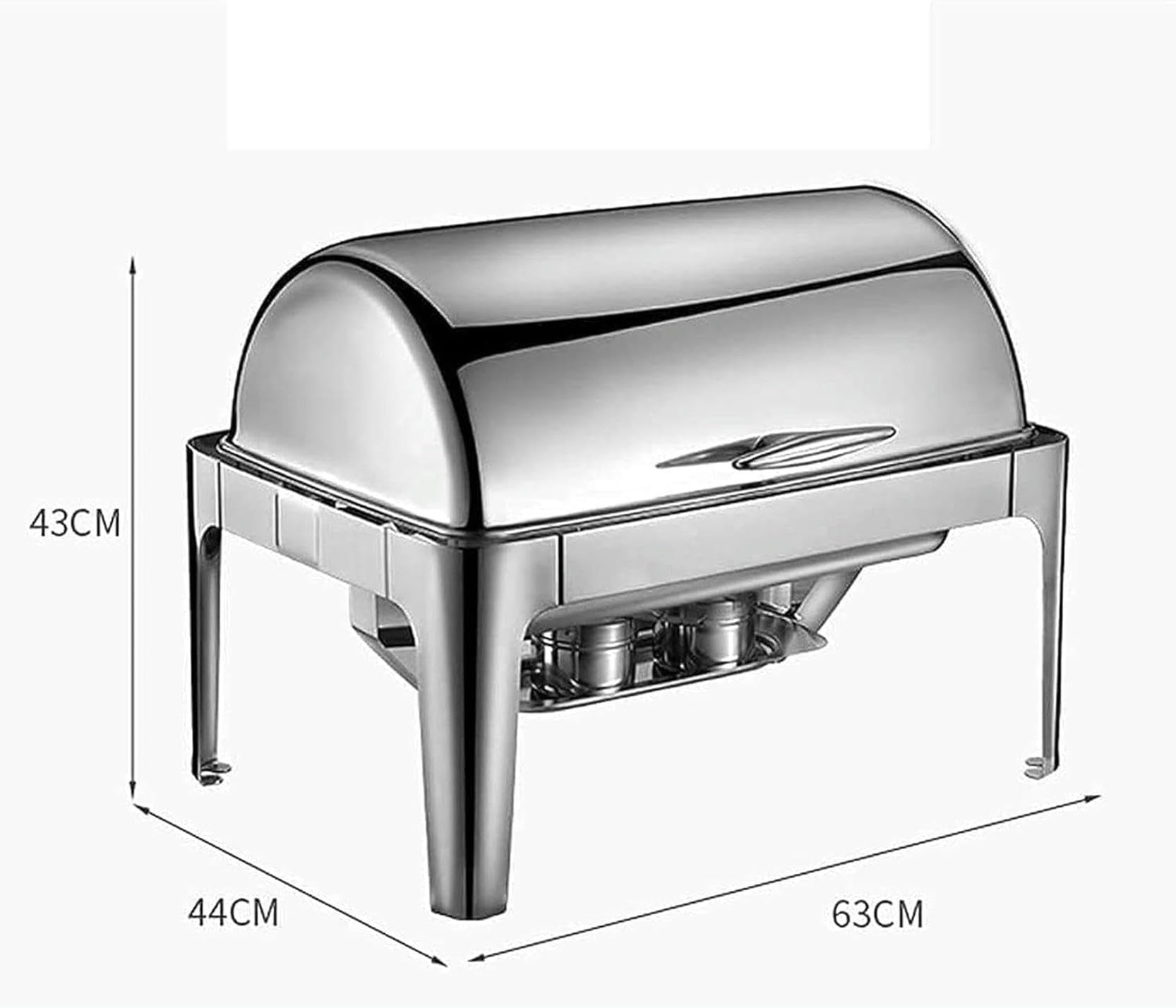 Calentador de Alimentos, Juego de Calentador de Alimentos, Calentador de Alimentos de Acero Inoxidable de 9 litros para Buffet, Juego Profesional de Calentador de a,